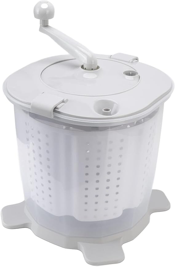 Manual Washing Machine, Non Electric Portable Compact Hand Powered Mini