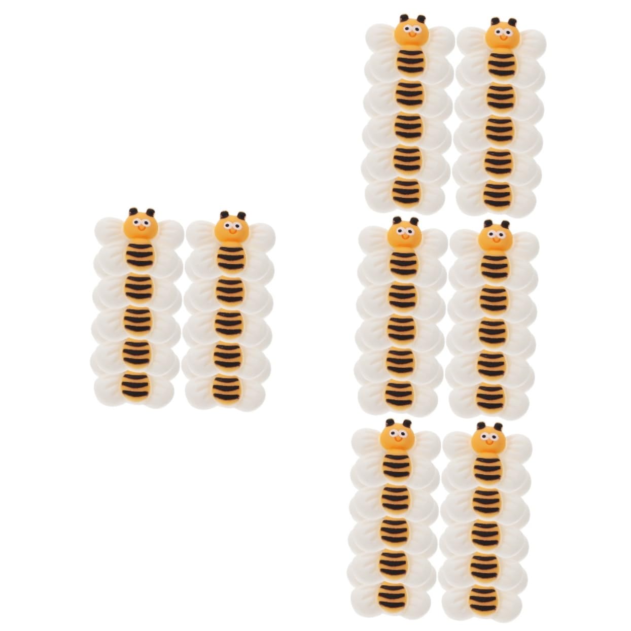 Autocollants magnétiques abeilles Alipis en résine pour frigo et cuisine x40