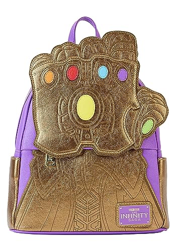 Loungefly Mochila Marvel Shine Thanos Gaunlet