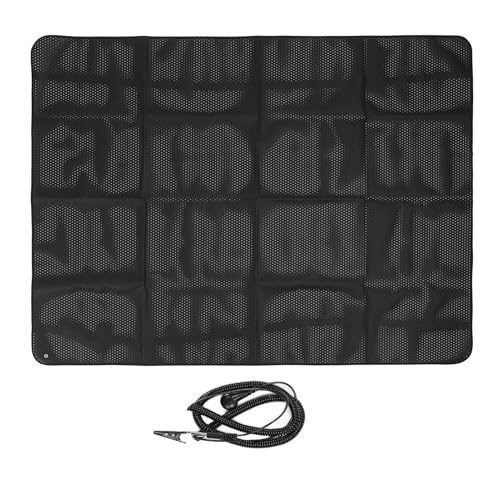 Pilipane Estera de conexión a tierra para dormir, ansiedad, alivio del estrés, elimina la estática, malla transpirable, estera de conexión a tierra para yoga, 138x180cm