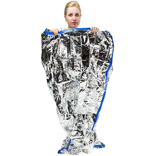 Image of HealthyLine Emergency Mylar Thermal Sleeping Bag, 10-Pack