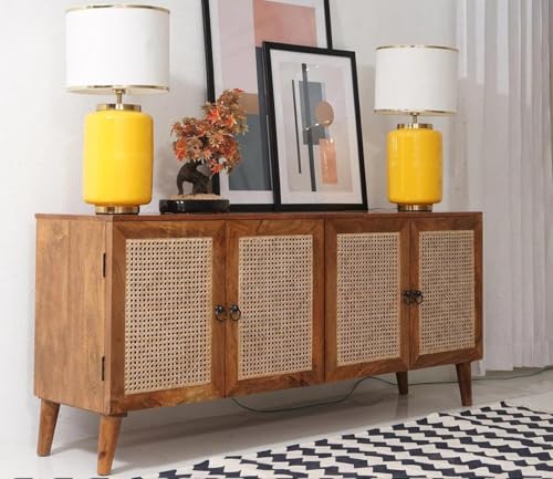 Space Galaxy Wooden Sideboard Cabinet for Living Room, Drawing Ro...