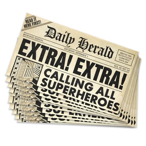 Superhero Party Napkins – 16 Pack – Comic-Style Lunch Napkins for...