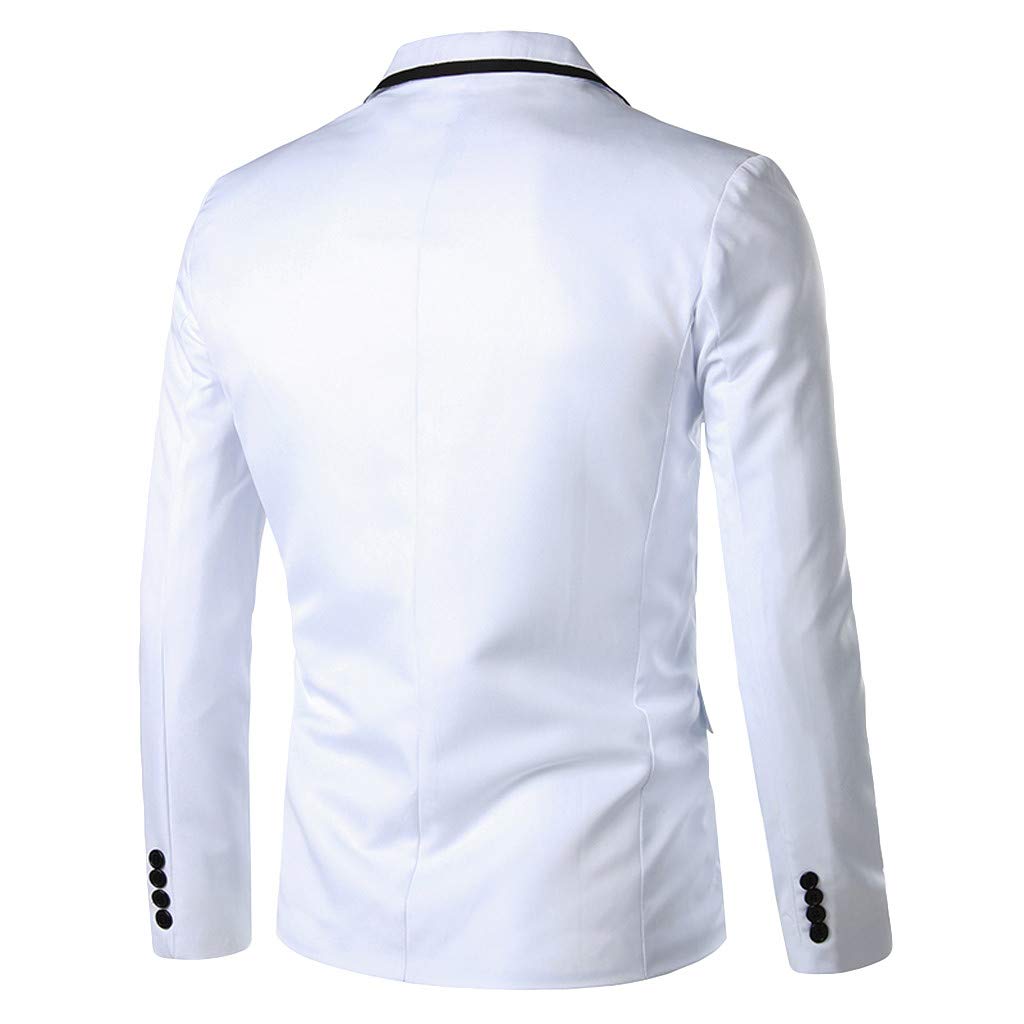 Genérico Blazers Hombre Casual, Chaqueta Americana Hombre Talla Grande, Transpirables De Solapa con Botones Tela Ligera Manga Larga Abrigo De Inspiración Británica Cómodo Americana
