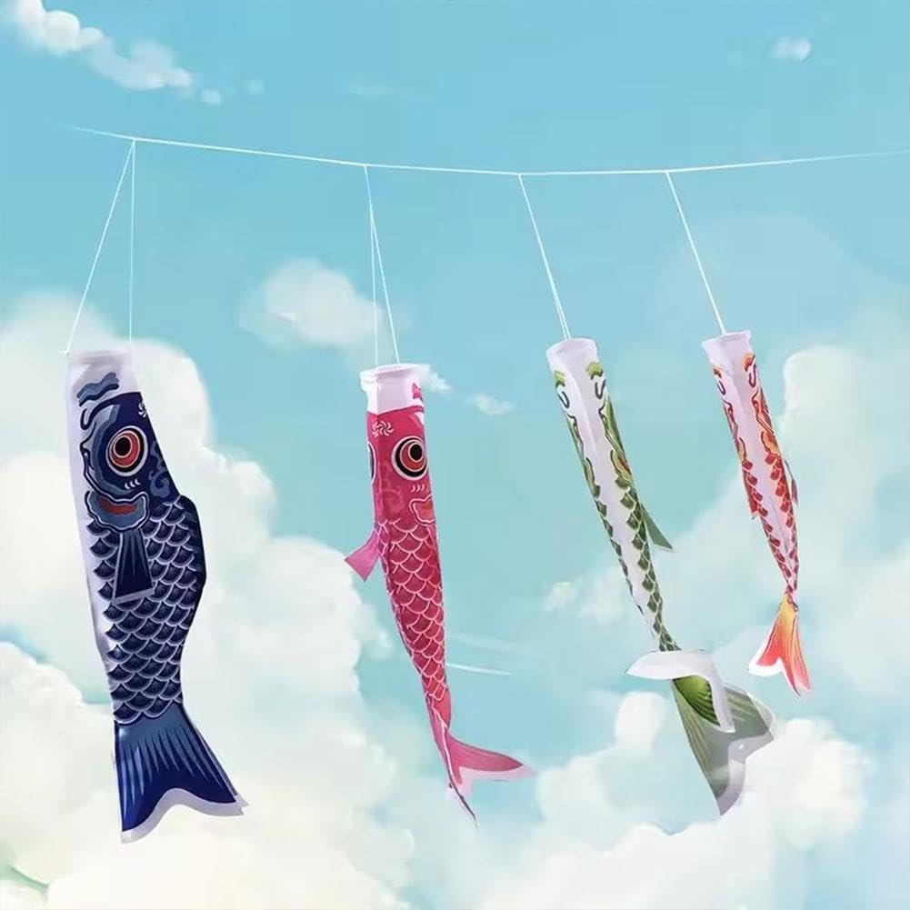 40 cm japoński karp wiatrówka serpentyna ryba flaga latawiec prezent ryba karp kreskówka skarpeta flaga Koinobori nowy kolorowy wiatr W0w1 Windsock