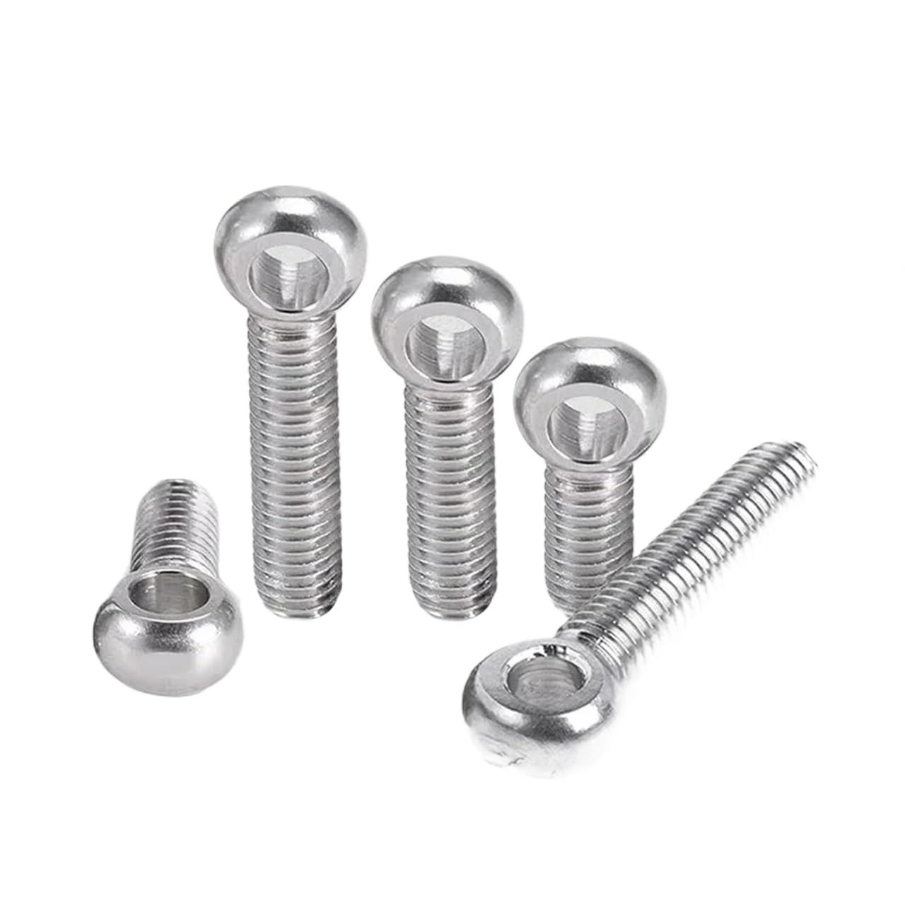Viti a occhio di pesce in acciaio inox 304, vite a occhio di pesce, M5, M6, M8, confezione da 2-3 pezzi, diverse dimensioni, M6 x 40 pieno (2 pezzi) M8 x 120 metà