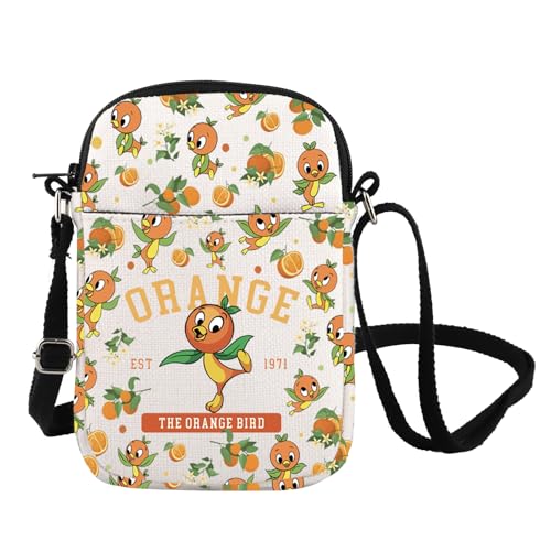 Orange Bird Est 1971 Messenger Bag Oranges Bird Inspire Crossbody Bag Cartoon Character Lover Gift Magic Kingd*m Gift (Orange 1971 CB)
