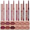 12Pcs-Matte-Liquid-Lipstick-Lip-Liner-Pens-Makeup-Set-One-Step-Lips-Makeup-Kits-Pigment-Velvety-Nude-Lip-Stain-Waterproof-Long-Wear-Lip-Gloss-Make-up-Gift-Set-Makeup-Set-A BestLand 12Pcs Matte Liquid Lipstick + Lip Liner Pens Set, One Step Lips Makeup Kits Pigment Velvety Nude Lip Stain Waterproof Long Wear Lip Gloss Make up Gift Set (Set A)