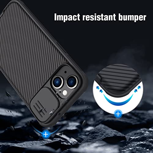 Image of Nillkin for iPhone 14 Plus Case, Slide Camera Cover Case for iPhone 14 Plus Lens Protection[Anti-Scratch Hard PC and TPU] Slim Shockproof Case Protective Phone Case for iPhone 14 Plus 6.7'' Black