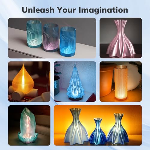 Image of AMOLEN 3D Printer Filament Crystal PLA Translucent 1.75mm, Crystal Blue Clear Printing, Low Warping & No-Bubbles, Dimensional Accuracy + /- 0.02 mm, Fits Most FDM 3D Printers, 1kg Spool(2.2lbs)