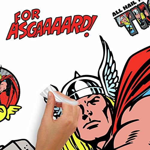 Calcomanías de pared Thor Marvel Classic para decorar el cuarto de juegos o dormitorios infantiles 4