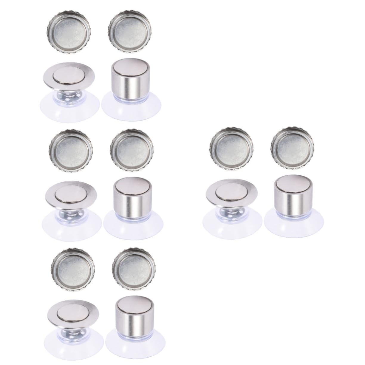 Cabilock 8sets Portasapone Magnetico Inossidabile Supporto Da Parete Per Bagno e Cucina Design Innovativo e Ventosa Resistente Facile Installare e Pratico Per Conservare Sapone