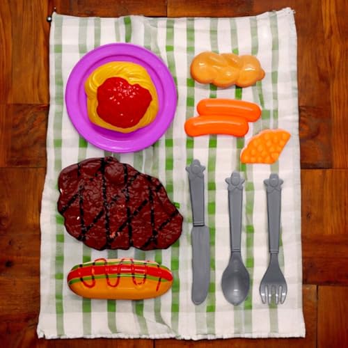 Kit Comidinhas 11 Peças Brinquedo Menina Brincando Cozinha