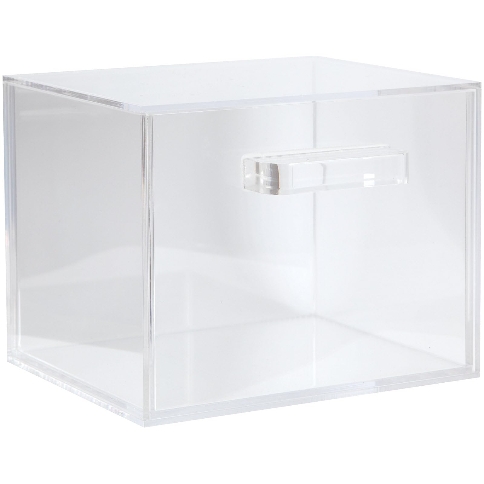 ForPro Premium Pure & Simple XL Facial Towel Acrylic Holder with Drawer, Holds 50 Pure & Simple XL Facial Towels, Disposable Makeup Remover Dry Wipe Holder