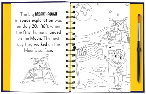 Blast Off Into - Space: Reusable, Mess-Free Activity Book for Kids Ages 3+ (Paint with Water) image 5