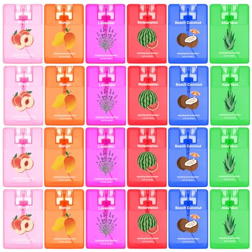 Dansib 24 Pack Hand Sanitizer Spray Bulk Fruit Scented, 0.67 Fl. oz