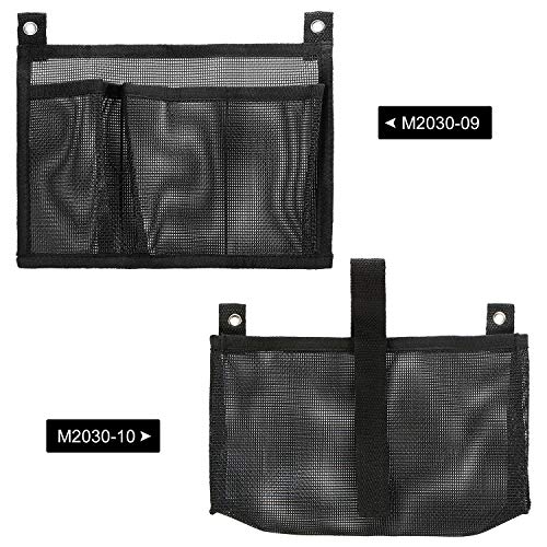 Anself Caiaque de armazenamento de malha bolsa lateral barco pesca titular saco saco de malha de can