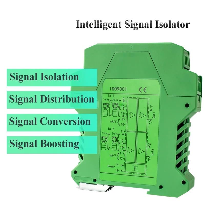 Isolateur de signal analogique contre les interférences 0-5V vers 0-10V CC