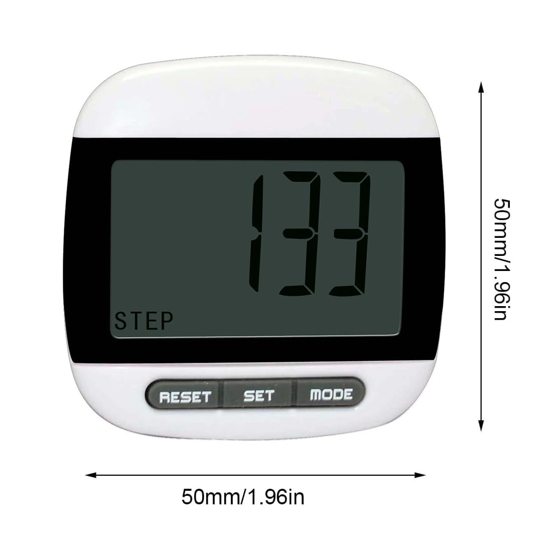 Podomètre pour la Marche, Podomètre 3D pour la Marche,Mini Podomètre, Pedometer Bracelet, Compteur de Pas avec Clip, Compteur de Pas à Clipser pour Femmes et Hommes Compteur de, multicolore