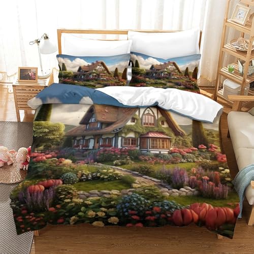 Housse de couette microfibre 220x240 fermeture éclair facile - 3
