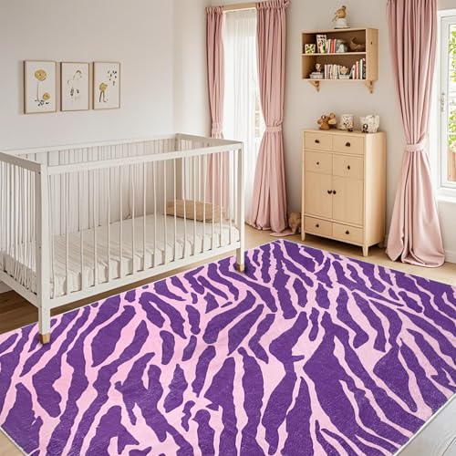 Tapete decorativo grande rosa 150x200 cm para interiores miniatura 3