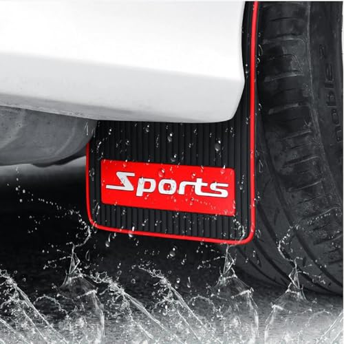 Image of JSCARLIFE 2Pcs Car Mud Flaps Fender Splash Guards, PVC Mudguard Fender Flares with Hardware Front and Rear, Universal Sports Mud Flaps Guards Splash, Exterior Accessories for Car Sedan SUV Trucks