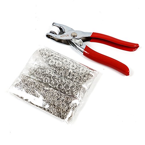 100 set di bottoni a pressione per cucito, bottoni...