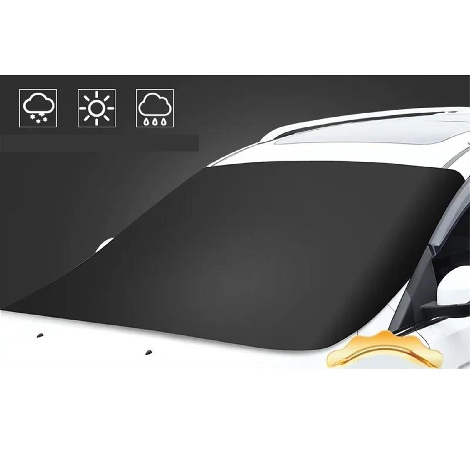 Copri Parabrezza Auto Inverno Scudo Magnetico per Neve per Auto, Protezione e Copertura Ispessita dal Sole