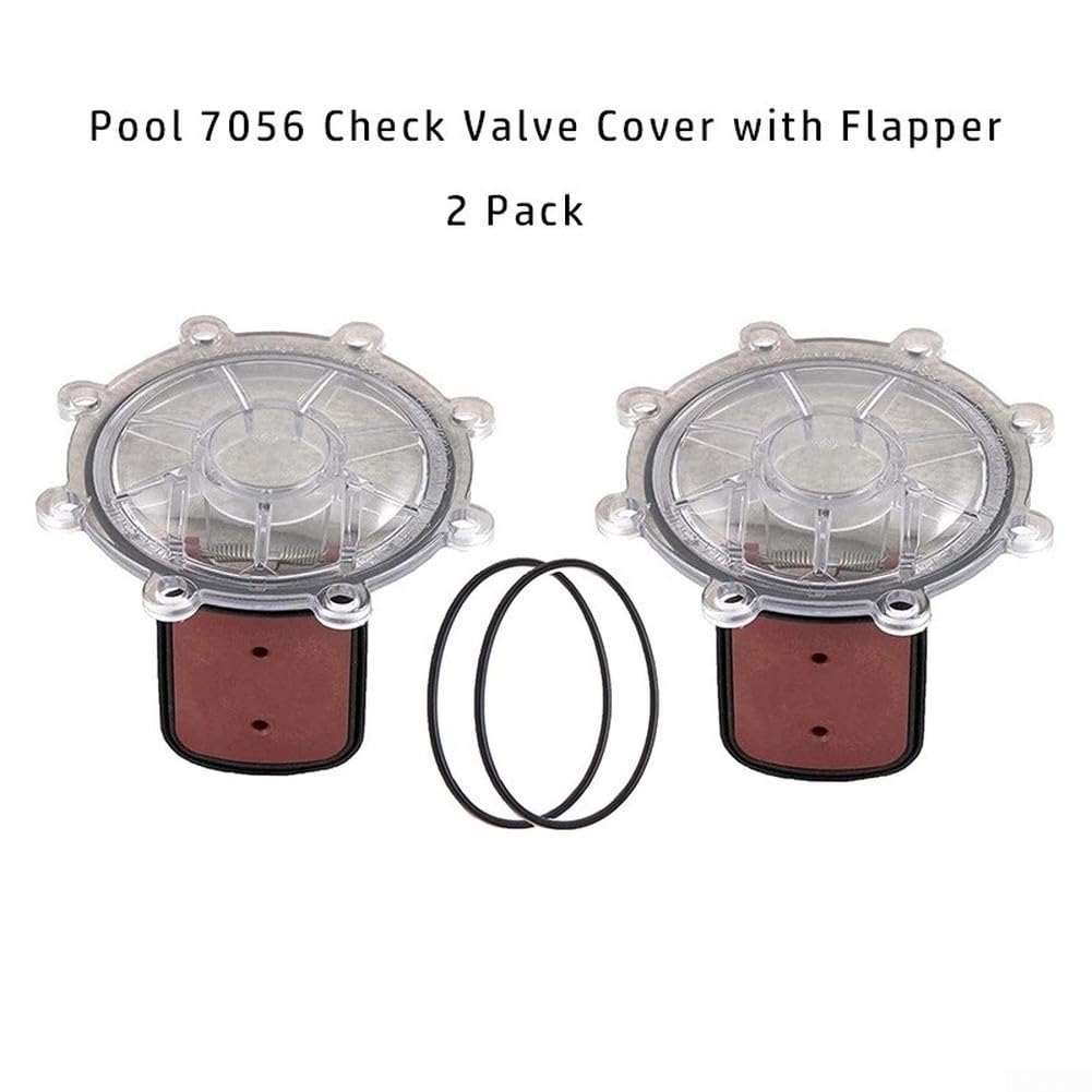 Cubierta de válvula de retención de piscina, conjunto de cubierta de válvula ABS con solapa para piscina 7056 y 7235, fácil reemplazo de fontanería para mantenimiento de piscina (válvula de retención)