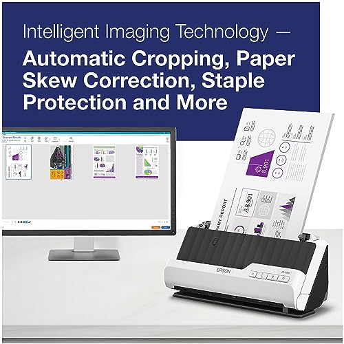 Image of Epson DS-C330 Duplex Compact Desktop Document Scanner with Auto Doc Feeder (ADF)