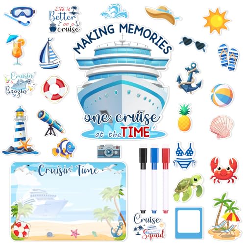 27PCS Cruise Door Decorations Magnetic