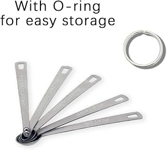 Measuring Spoons Set, Heavy Duty Stainless Steel Measuring Spoons, Mini Measuring Spoon for Cooking Baking, Tablespoon Teaspoon for Dry or Liquid Ingredients, Fits in Spice Jar,set of 5