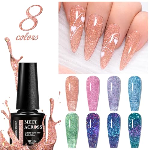 Set de esmaltes en gel MEET ACROSS 12 piezas multicolor miniatura 3