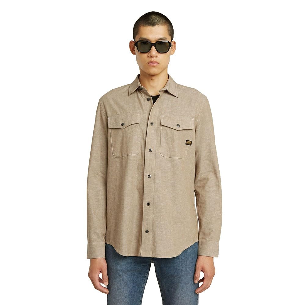 G-STAR Herren Marine Slim Hemd, Mehrfarben (toggee/Milk D24963-D914-H051), XL