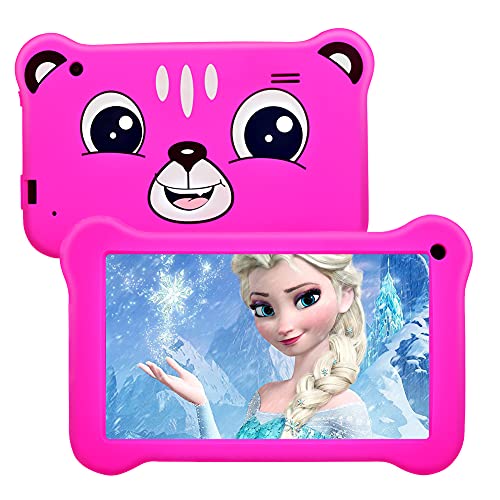 Kids Tablet,7 inch Android 9.0 Kids Edition Tablet with WiFi,GMS Certified, 2GB+16GB Tablet for Kids,Children Tablet with Parental Control, 40+APP Pre-Installed and Kids-Proof Case