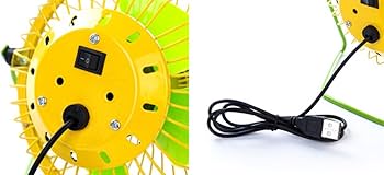 Amazon.co.jp : ミニUSB扇風機 金属材質 果物型 4枚羽根 持ち易い