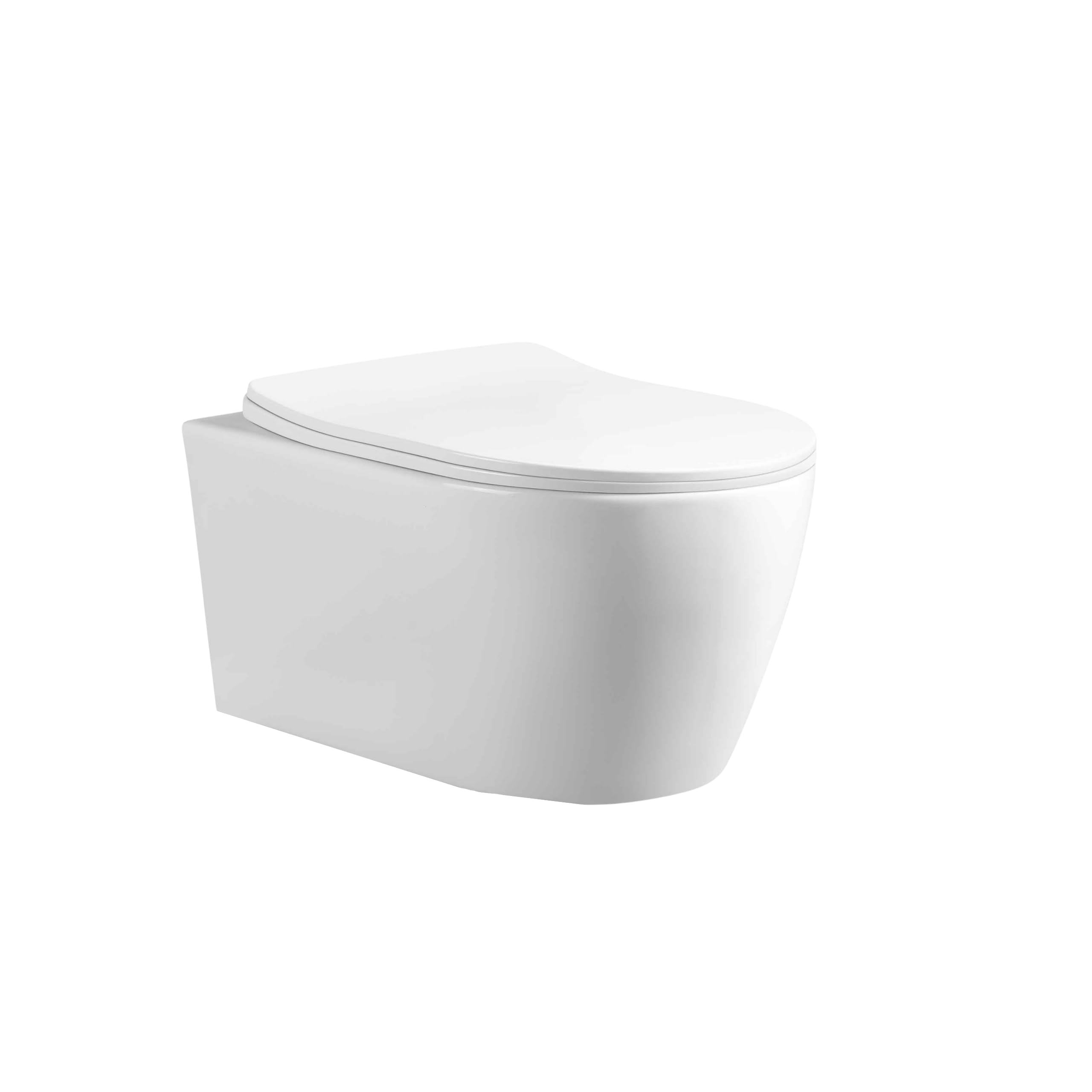AquaUno Rimless wisząca muszla klozetowa bez obramowania – biała ceramiczna toaleta z systemem Quick Release z duroplastu, higieniczna i łatwa w pielęgnacji, w zestawie zestaw montażowy – model LIVO