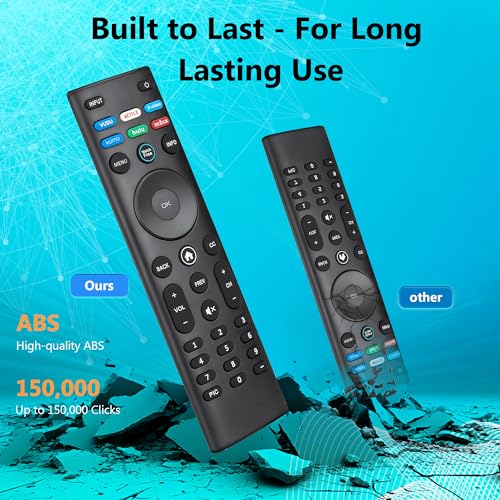 Image of 【Pack of 2】 Universal Remote XRT140 for VIZIO Smart TV Remote Replacement | for VIZIO XRT136 XRT260 XRT270 TV Remote Control Compatible with All VIZIO Smartcast D, E, M, P, V, PX Series Smart TVs