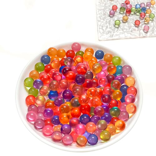 Coconutlin 8mm Acrylic Crystal Clear Vase Fillers(550 pcs) - Transparent Decorative Gems for Floral Arrangements Centerpieces & Home Decor (Colorful)