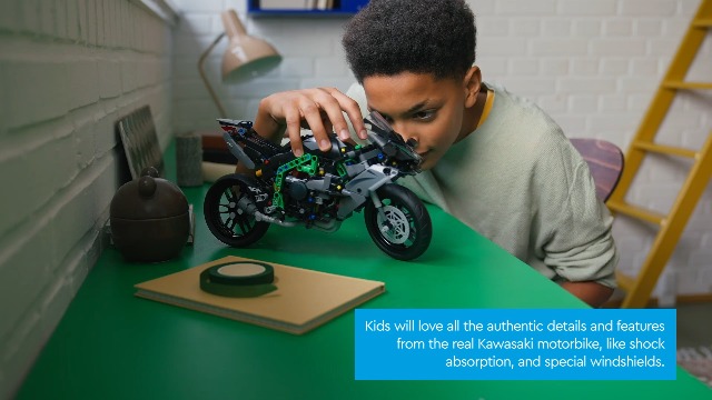 LEGO Technic Kawasaki Ninja H2R Motorcycle Authentic Toy Kids.