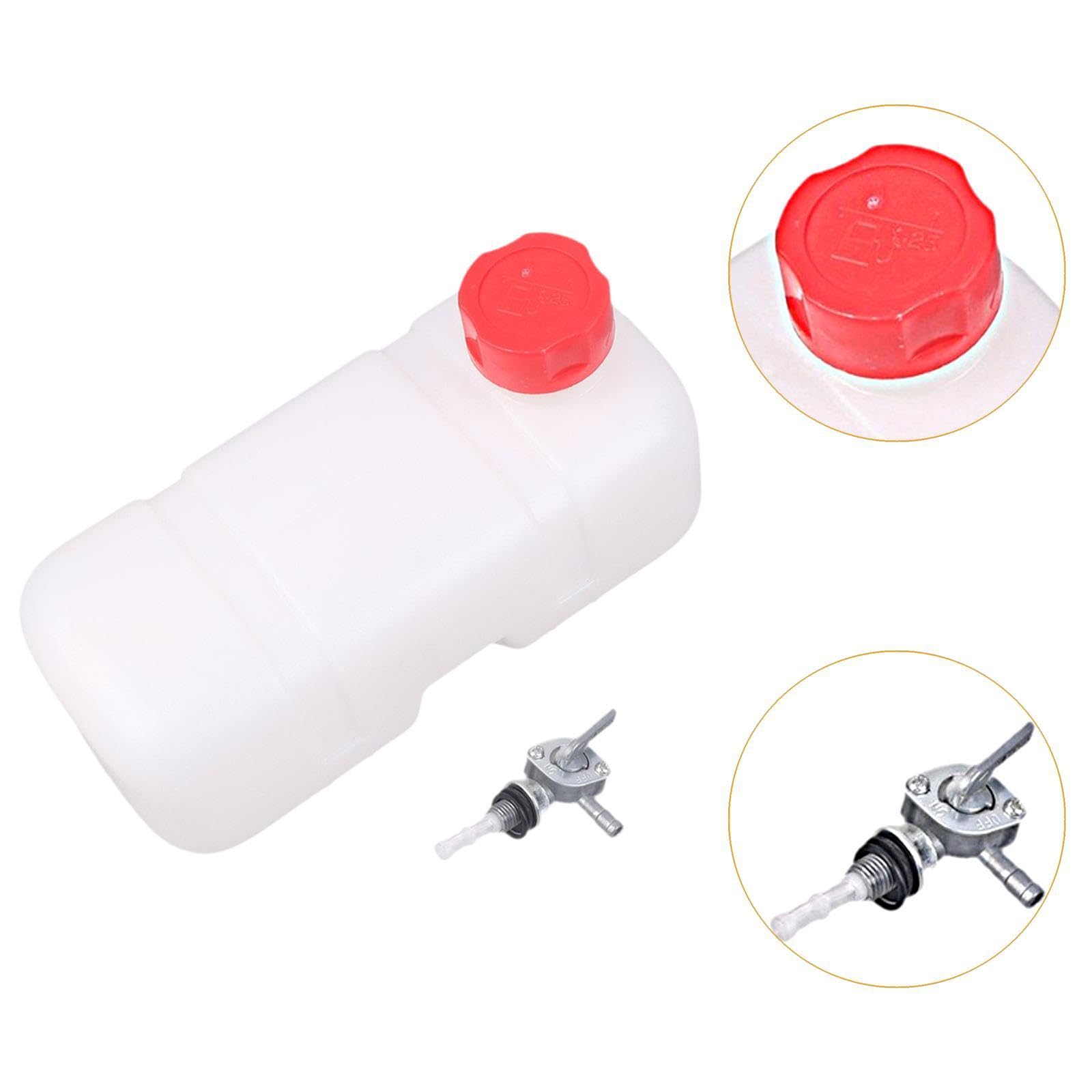 Sharplace Réservoir de carburant avec robinet, bidon d'essence 1,5 L, boîte d' professionnelle pour moteurs à essence 2 temps 1E43F, pièces de
