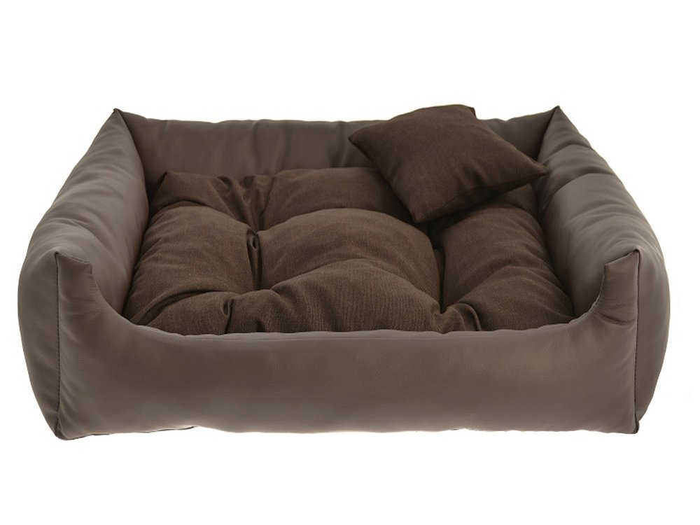Cama de piel sintética con cojín, para gatos y perros, tamaños M, L, XL, XXL, XXXL