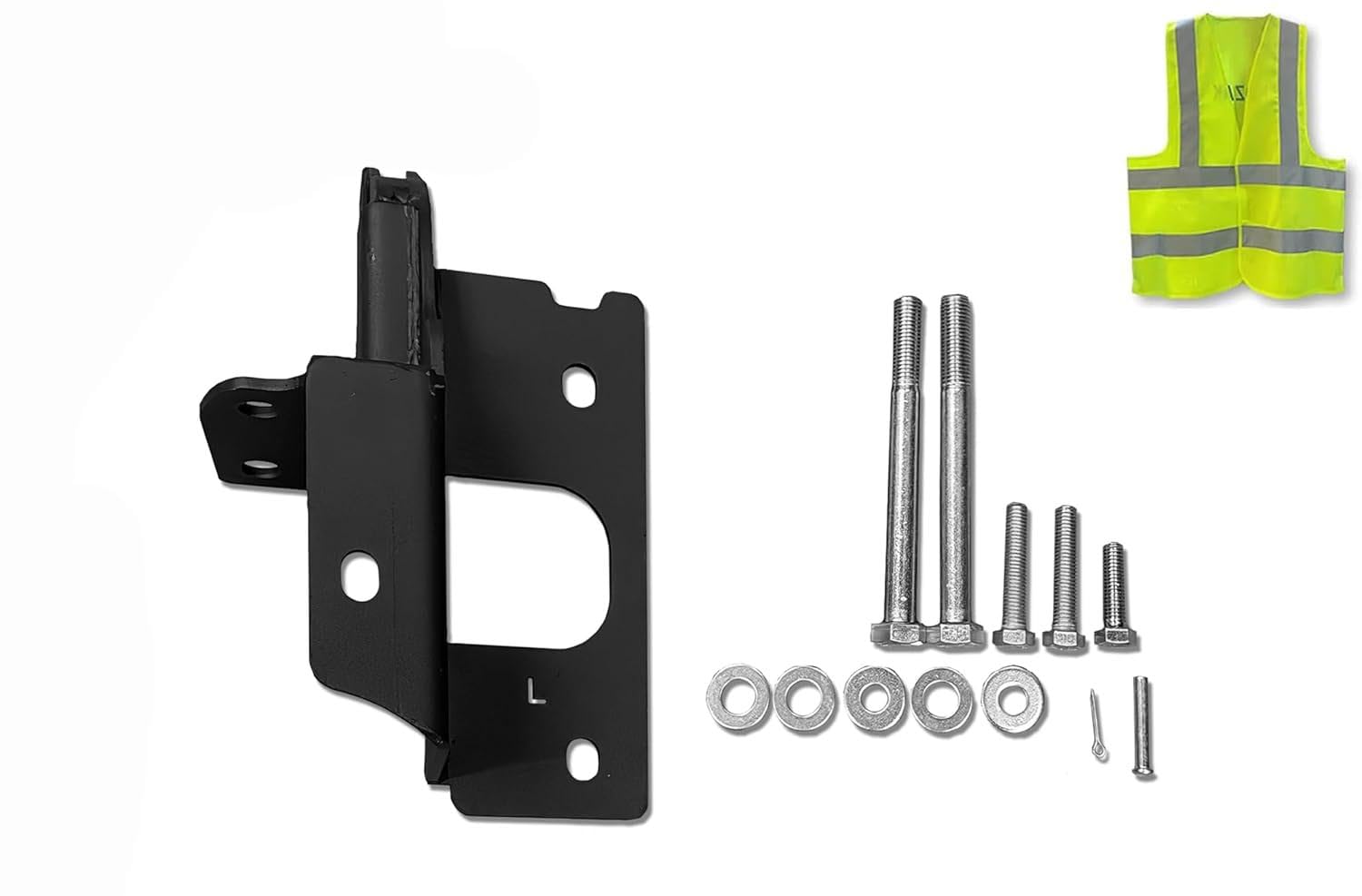 KOZAK Bracket (56459618L) Left Driver Side Fits Plastic Bumper Compatible with Kenworth T680 2013-2021 Includes Logo, Keychain and Reflective Vest