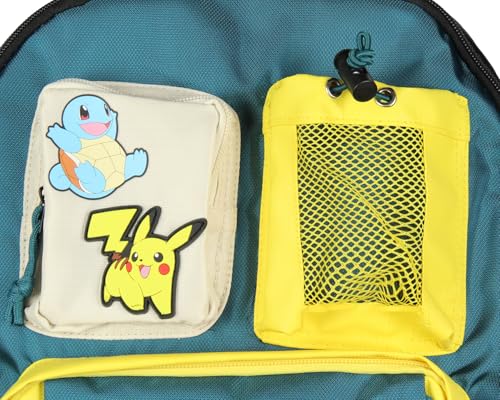 Bioworld Pokemon 16" Backpack Pikachu Eevee Charmander Squirtle Bulbasaur Utility Travel Laptop Multipurpose Backpack4