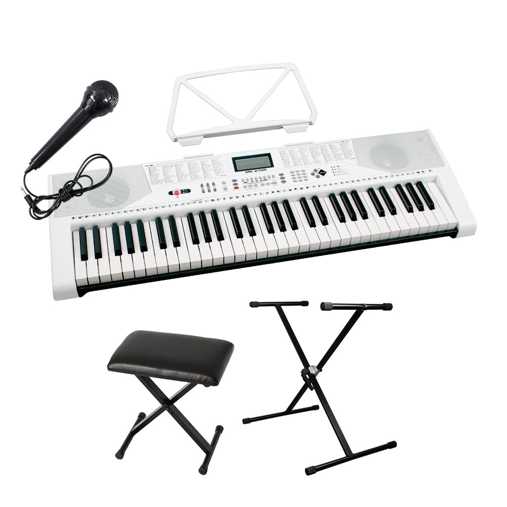 Amazon | JOY MK-2100 スタンド・イスセット 61鍵盤 マイク・譜面台