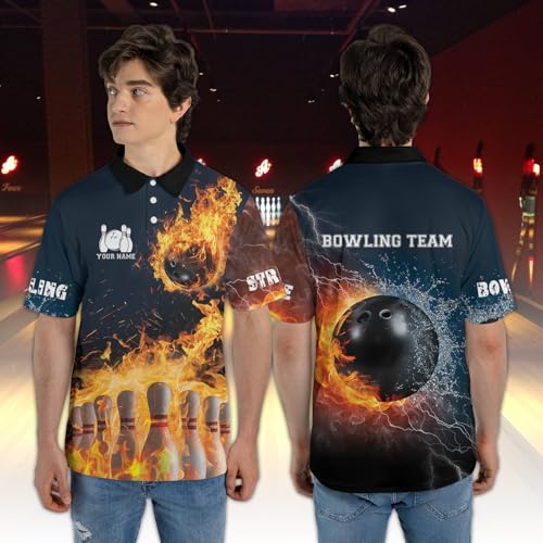 Personalized 3D Bowling Jersey Shirts, Custom Bowling Shirt, Uniform Shirt for Bowling Team, Bowler, Men Bowling Hawaii Shirt2