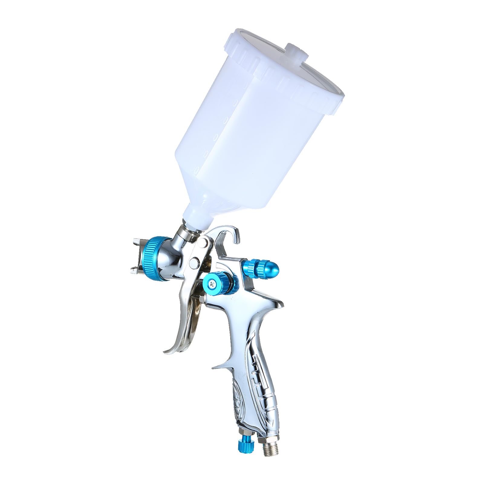 Pistolet Pulvérisateur Portatif, Construction en Métal, Tailles de Buses Réglables, capacité de Tasse de 600 ML pour la Peinture de Clôture de Meubles Muraux
