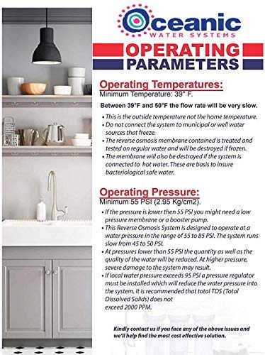 Oceanic RO HYDRO-PAL: Compact Reverse Osmosis Water Filtration Systems (4 Stage Alkaline)