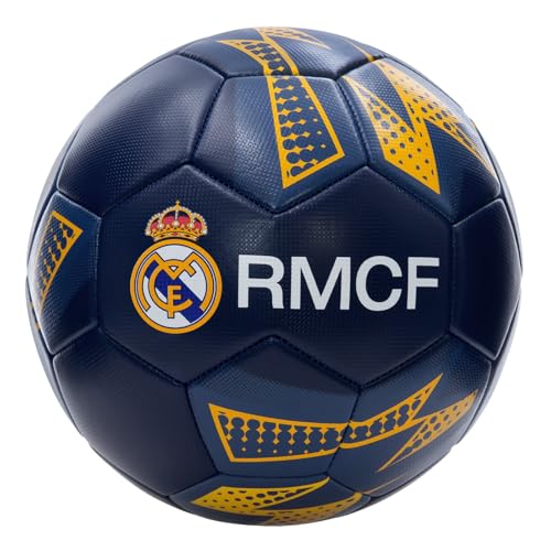 Icon Sports Compatible with Real Madrid Soccer Ball Officially Licensed Player Ball Size 5 - Navy