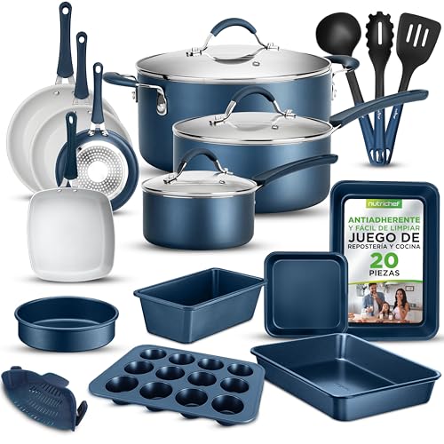 Imagen de NutriChef set bateria cocina 20 piezas